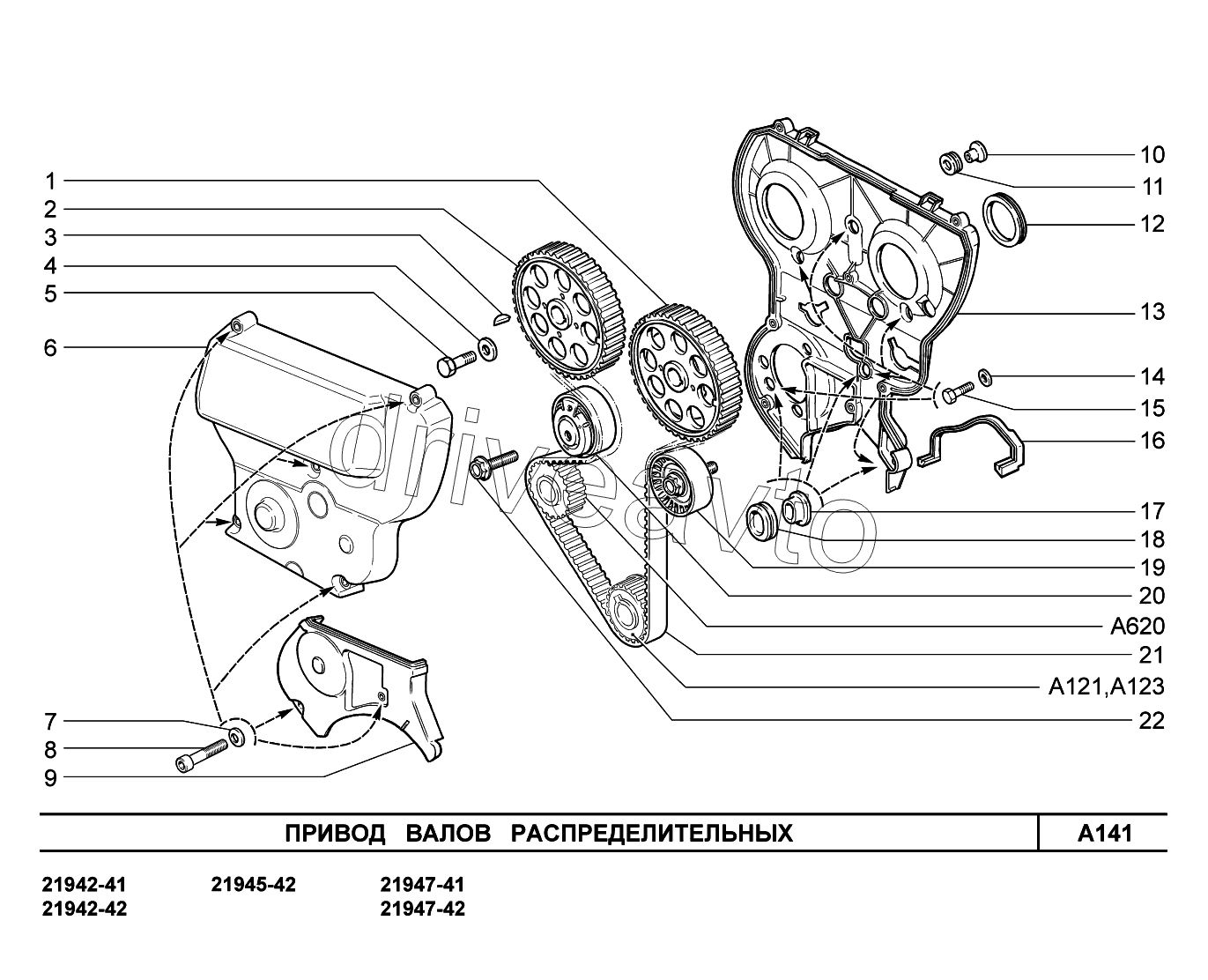 A141. Привод валов распределительных