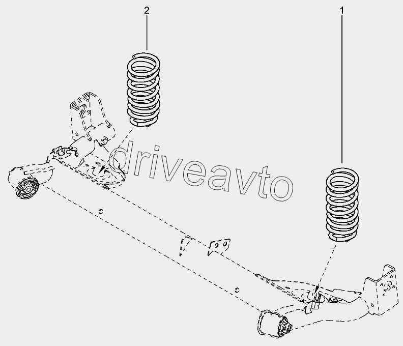Пружины задние