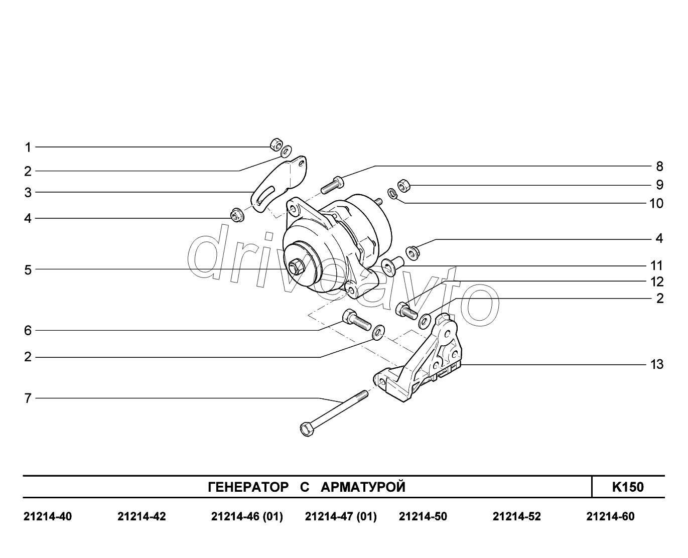 K150. Генератор с арматурой