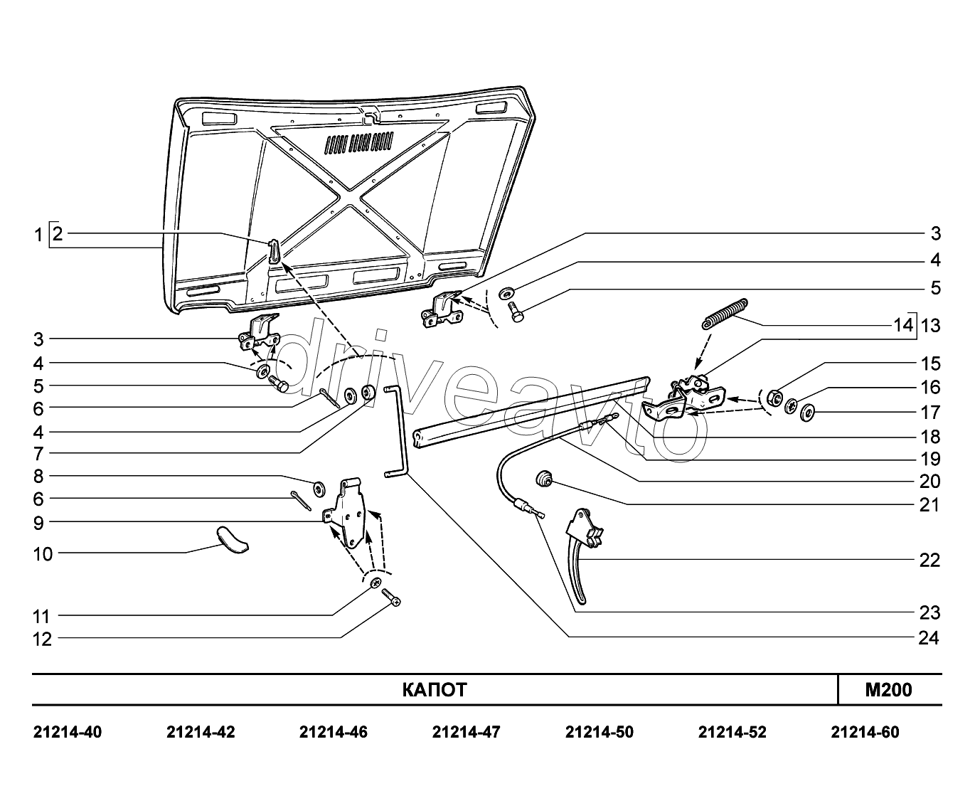 M200. Капот