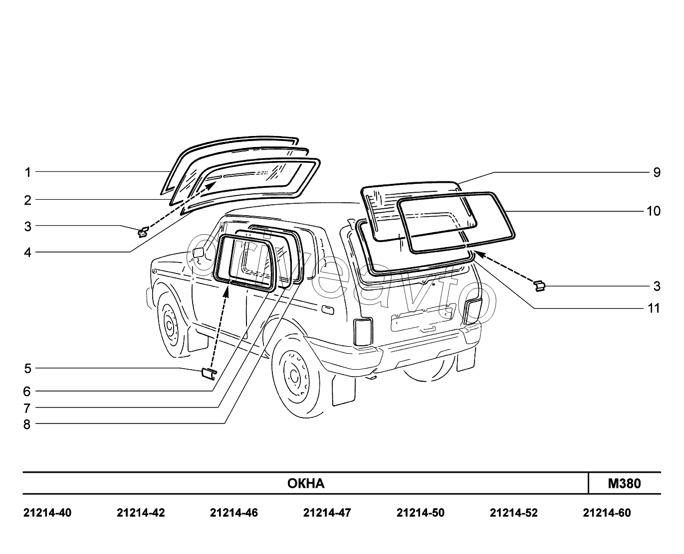 M380. Окна