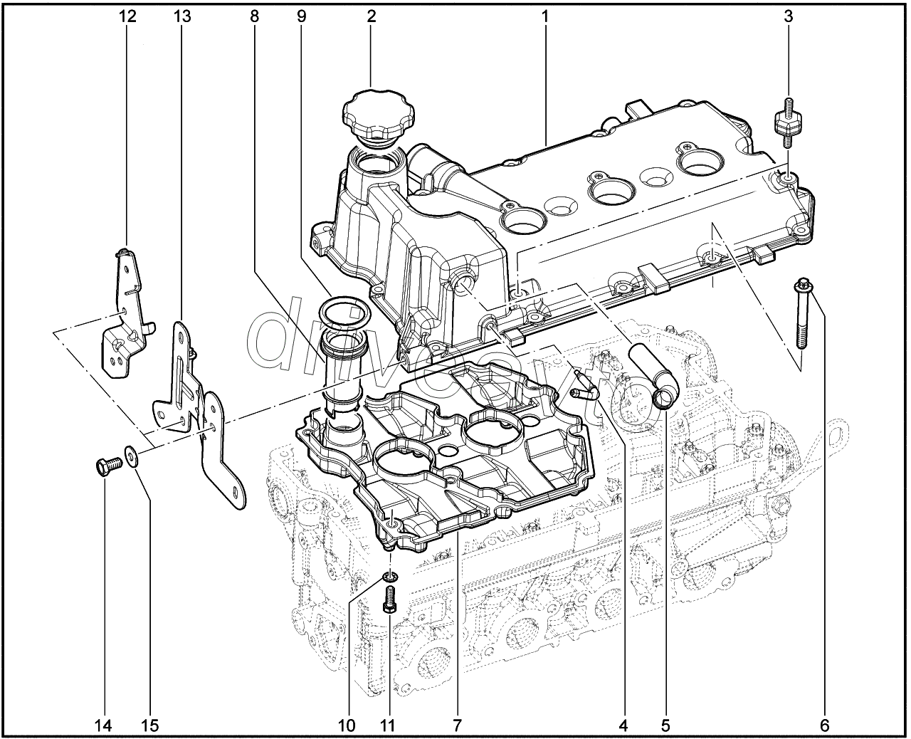 113010. Крышка ГРМ