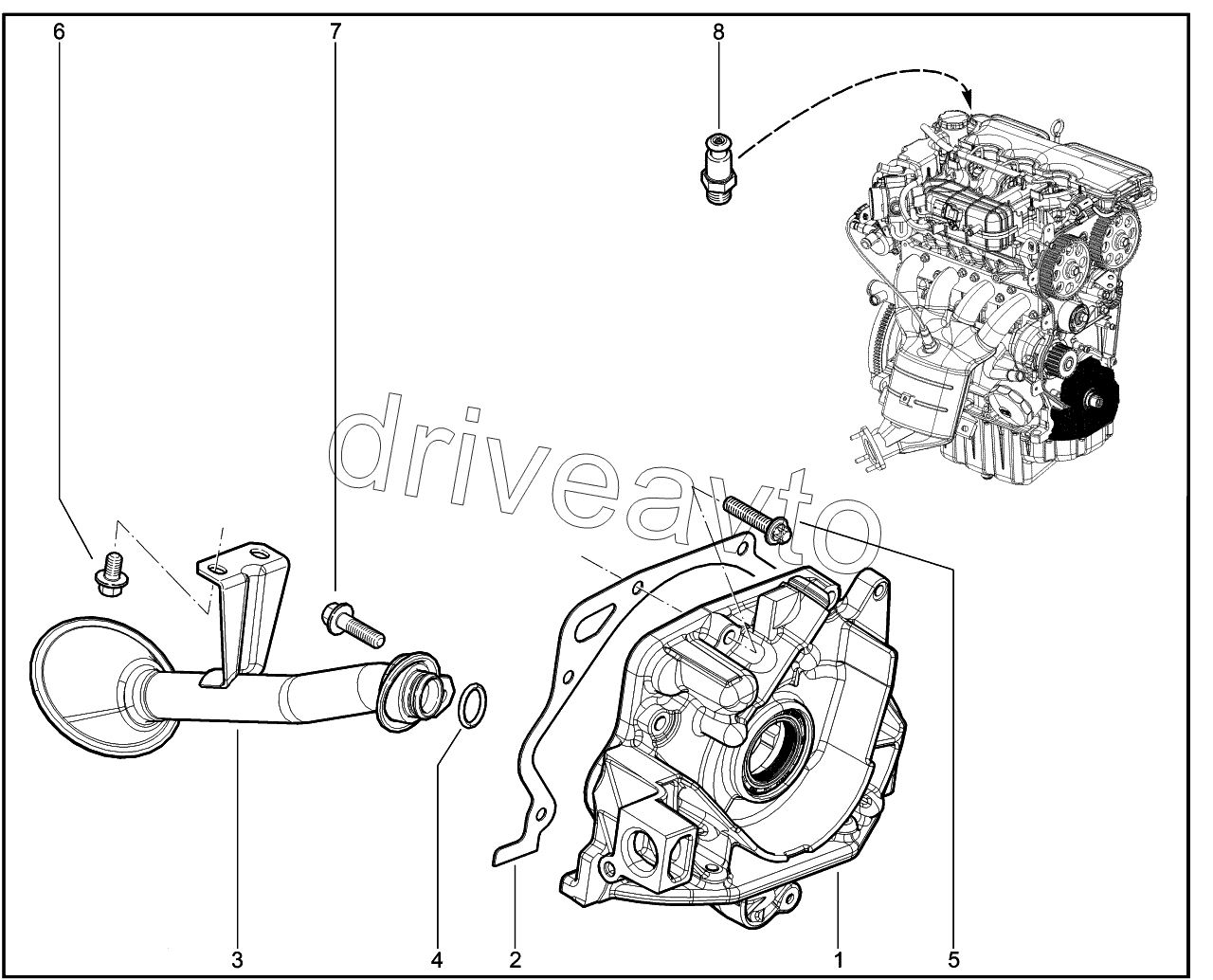 107010. Масляный насос