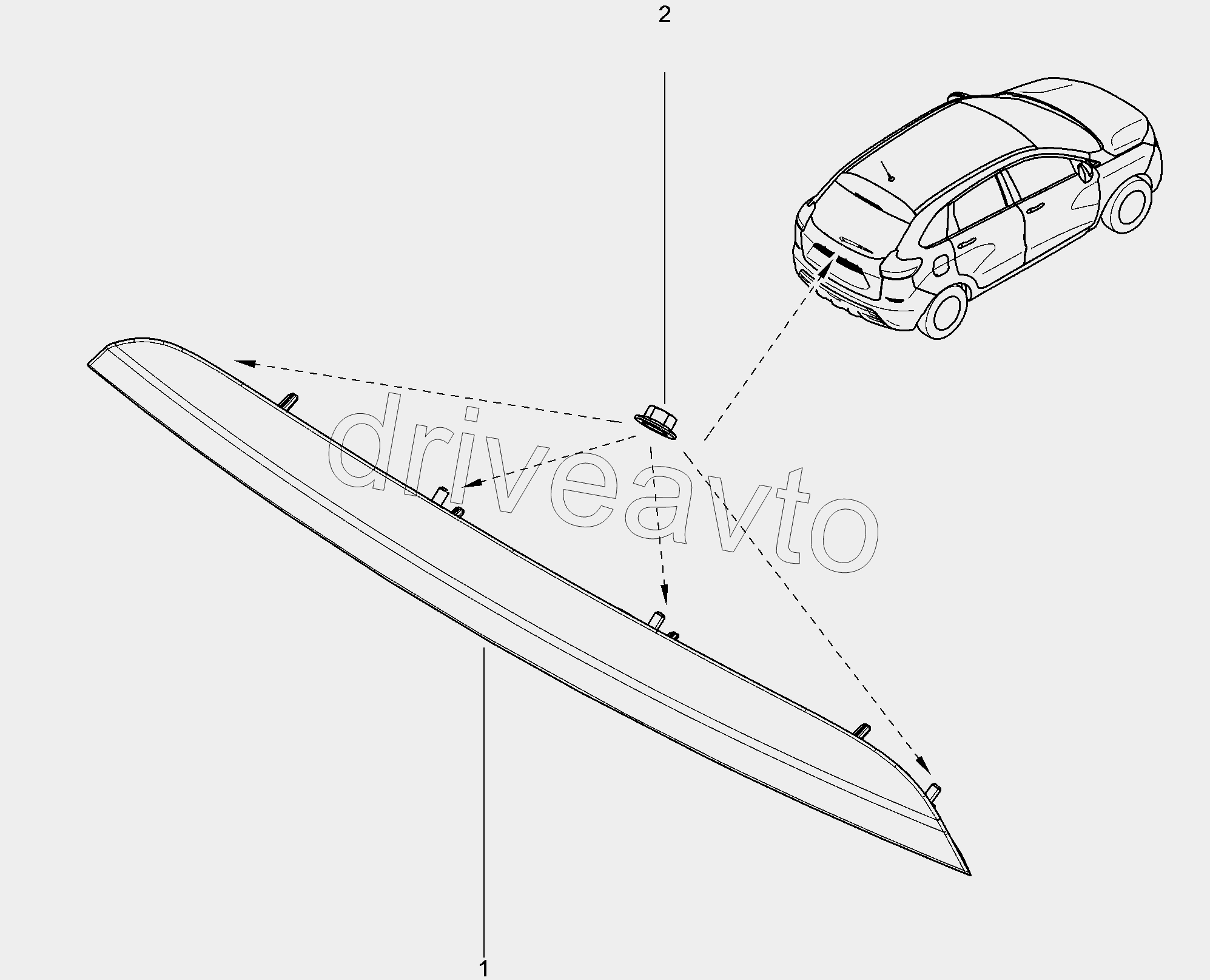 552610. Накладка двери задка