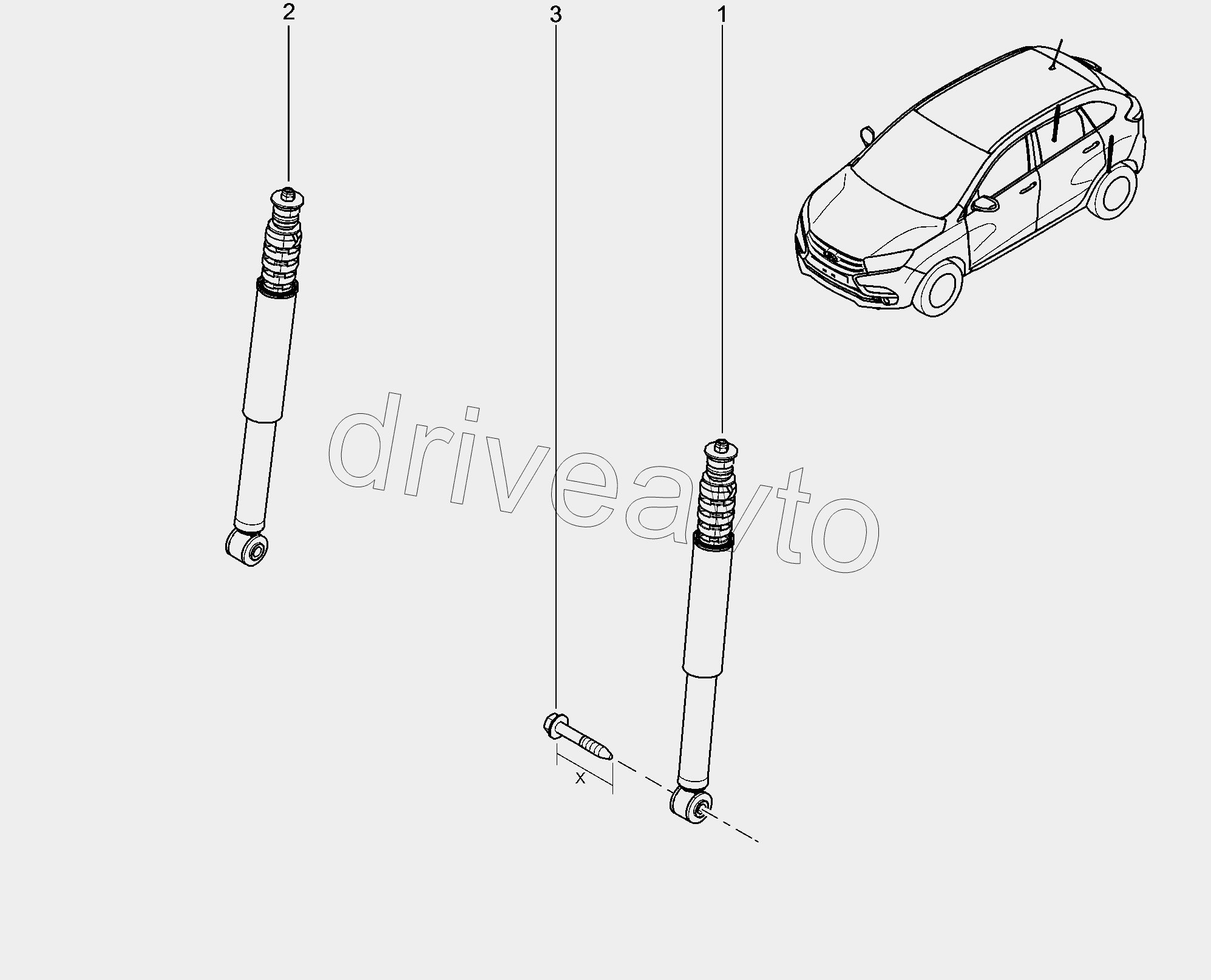 340110. Амортизатор задний