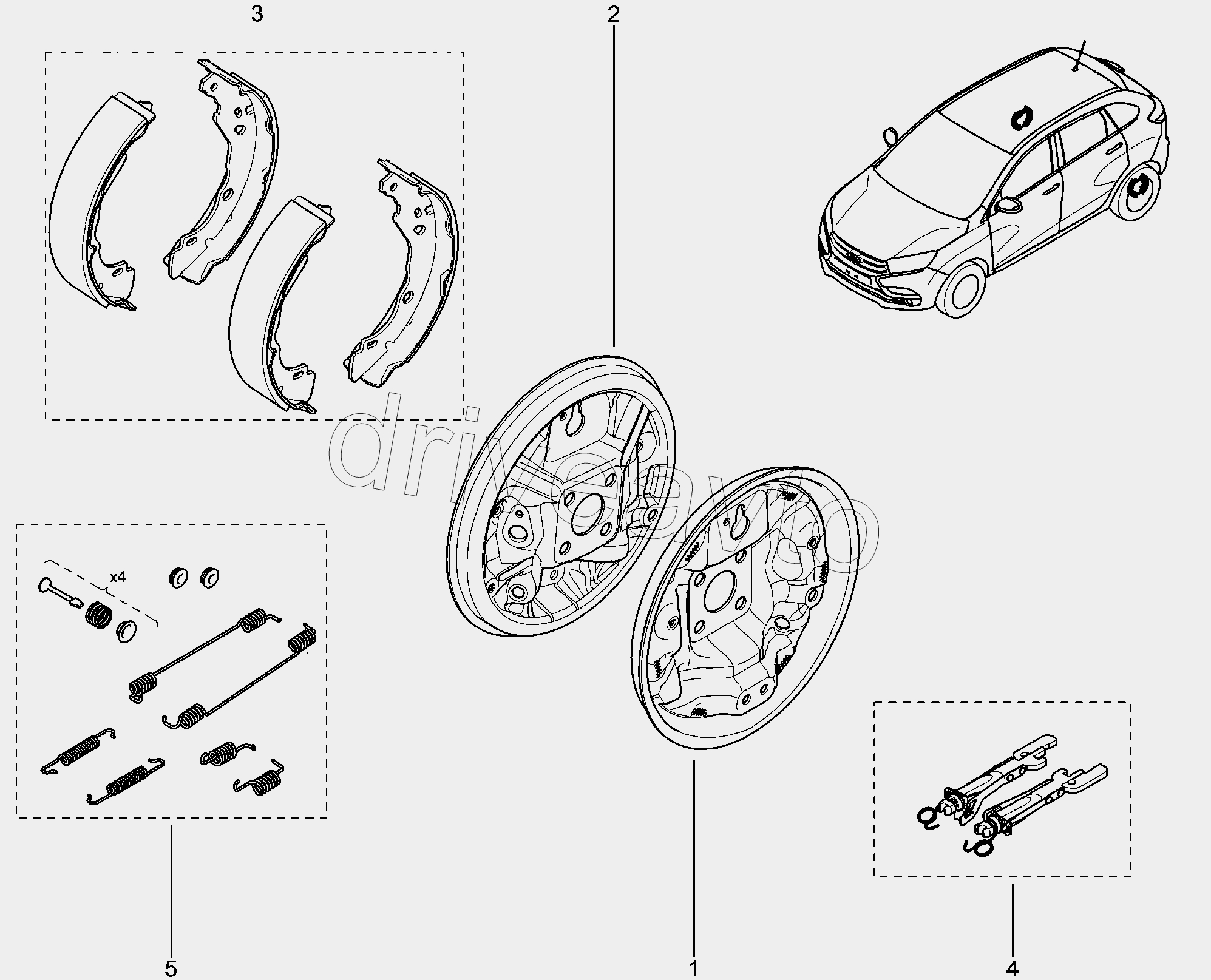 343015. Тормоз задний